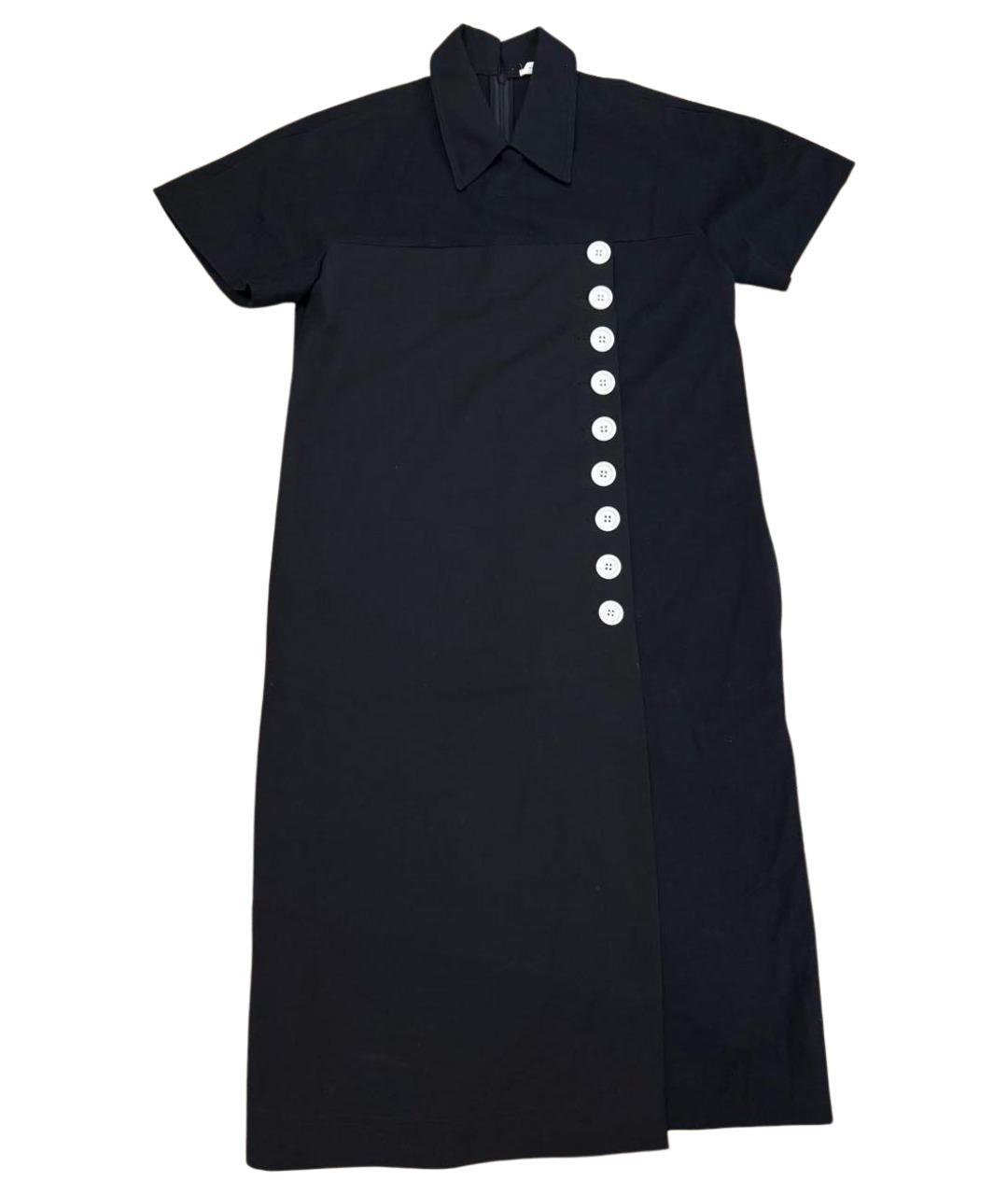 CELINE Черное хлопковое повседневное платье, фото 1