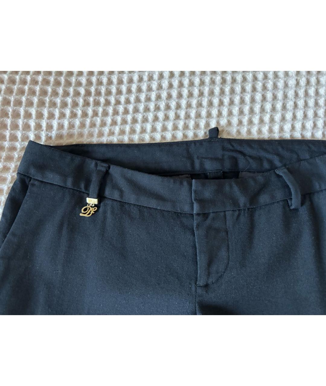 DSQUARED2 Черные шерстяные брюки узкие, фото 3