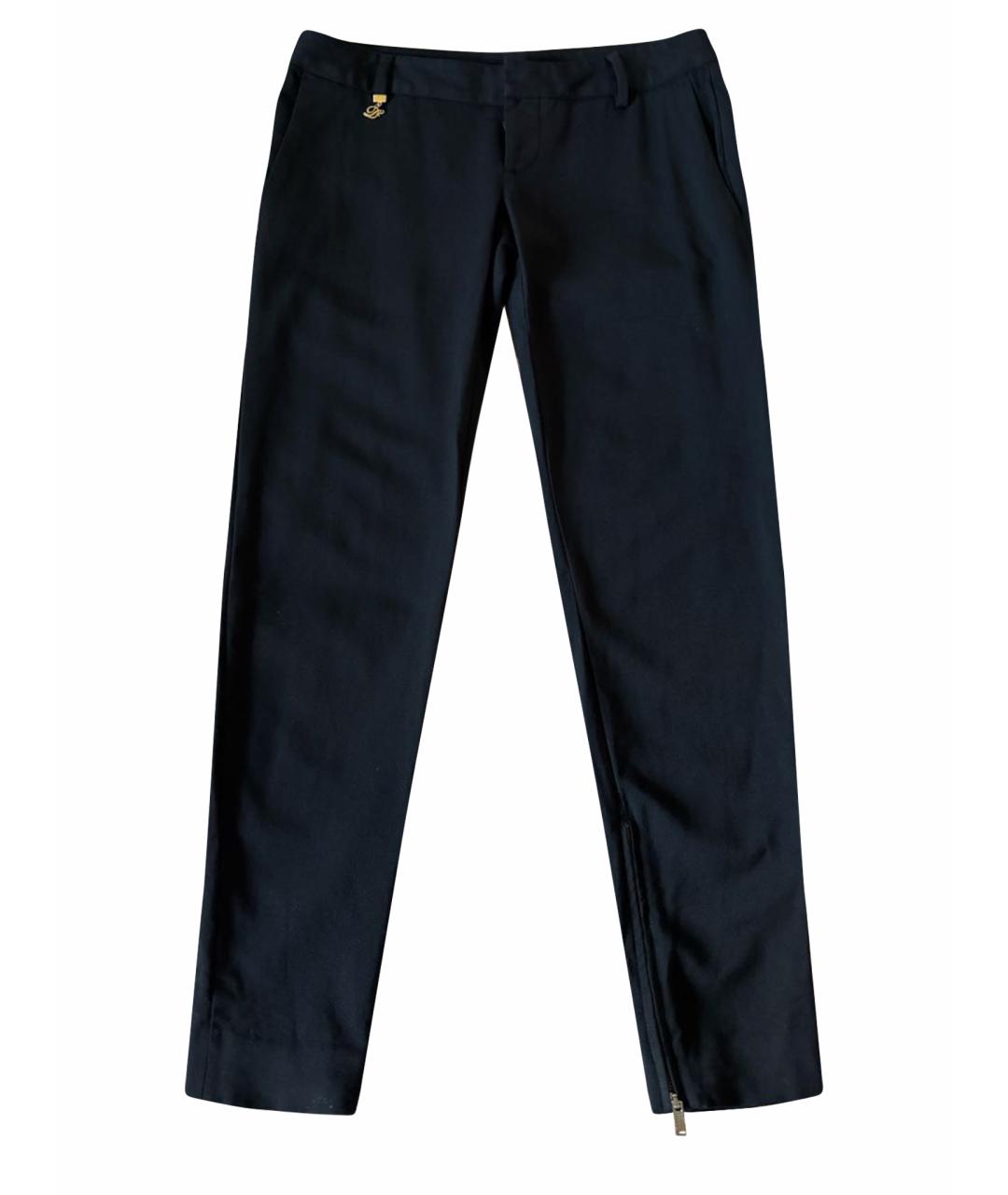 DSQUARED2 Черные шерстяные брюки узкие, фото 1
