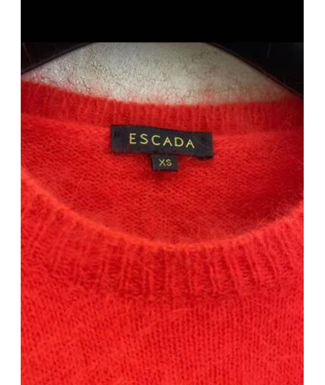 ESCADA Красный шерстяной джемпер / свитер, фото 5