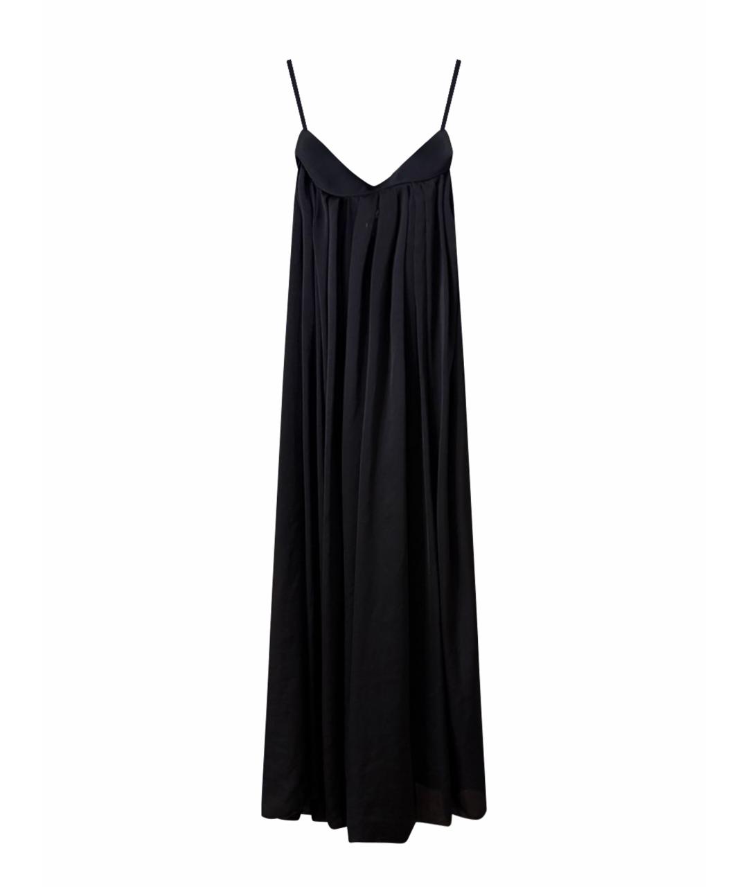 LANVIN Черная полиэстеровая юбка макси, фото 1