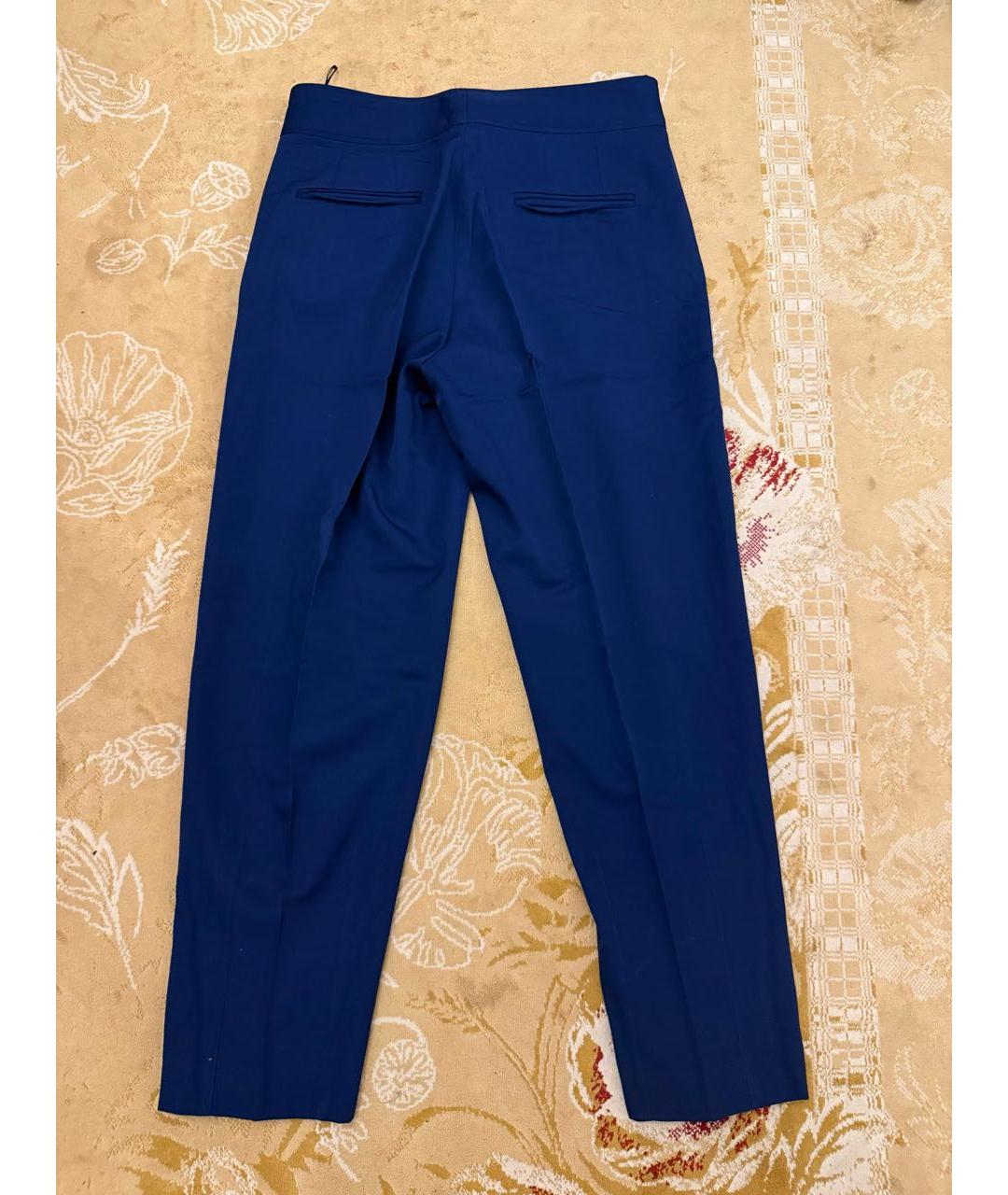 STELLA MCCARTNEY Синий шерстяной костюм с брюками, фото 8