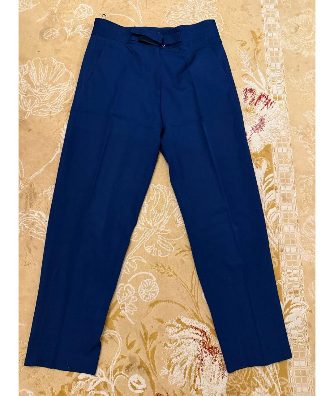STELLA MCCARTNEY Синий шерстяной костюм с брюками, фото 2