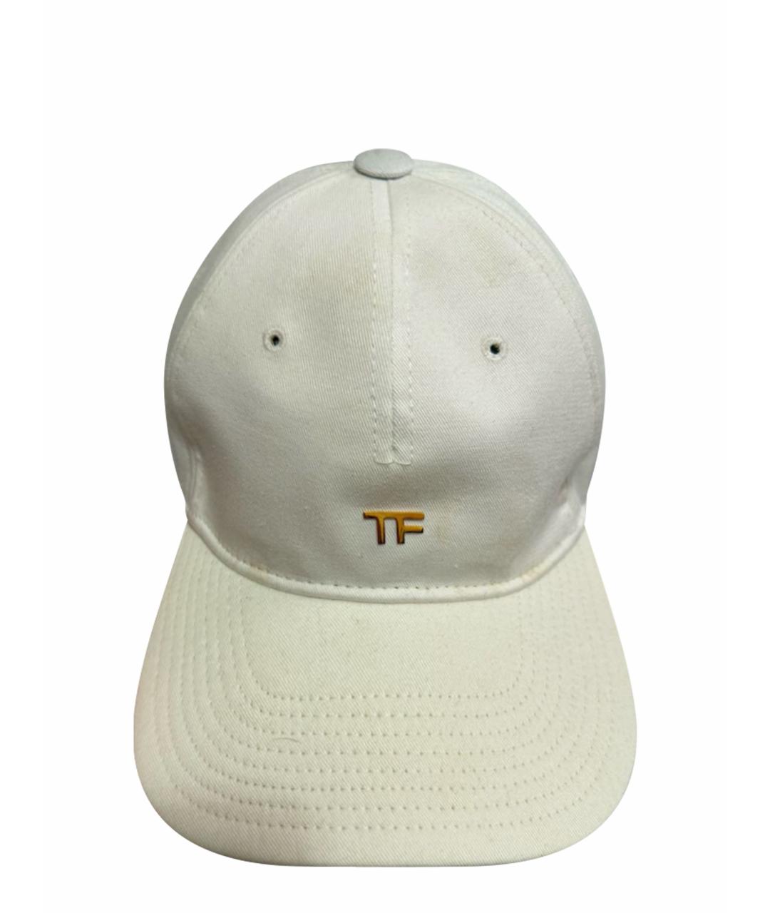 TOM FORD Белая кепка, фото 1