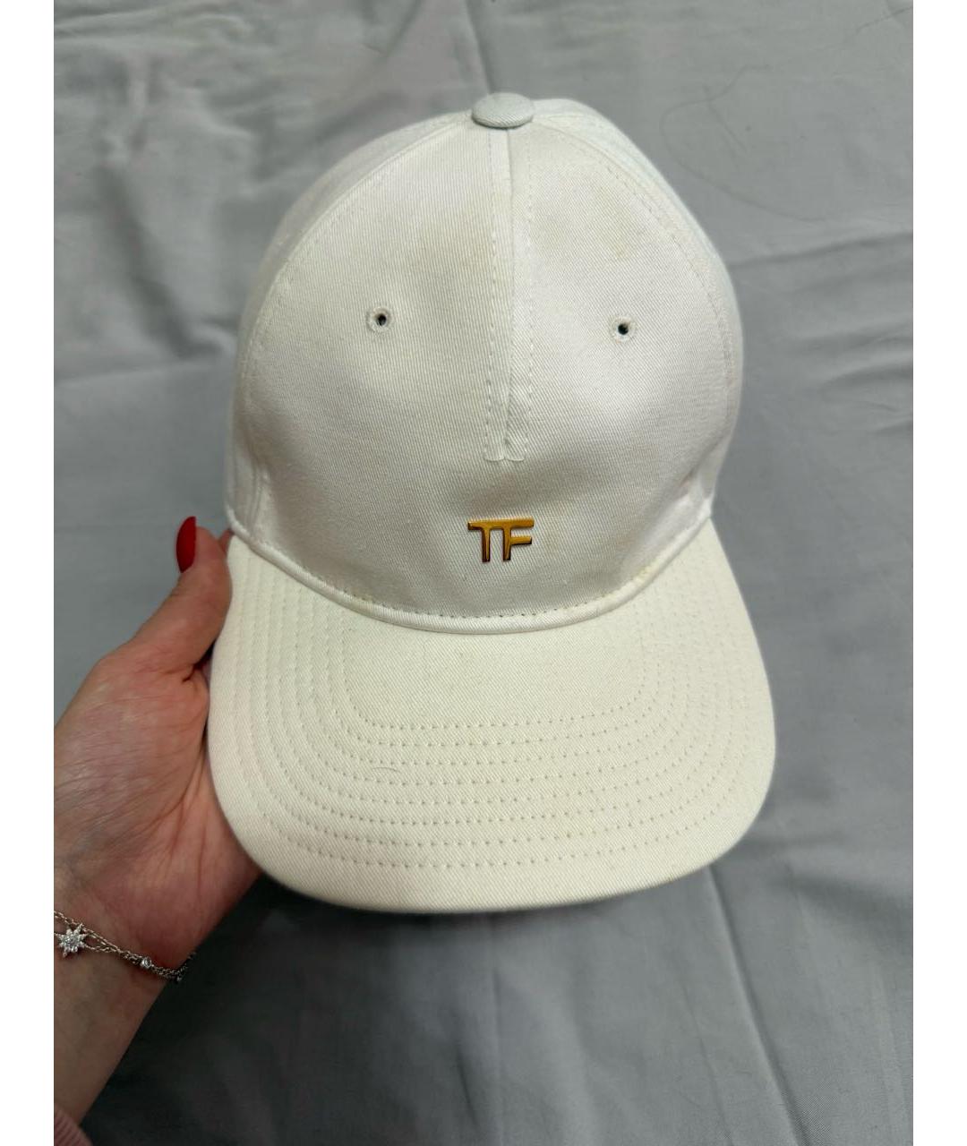 TOM FORD Белая кепка, фото 5