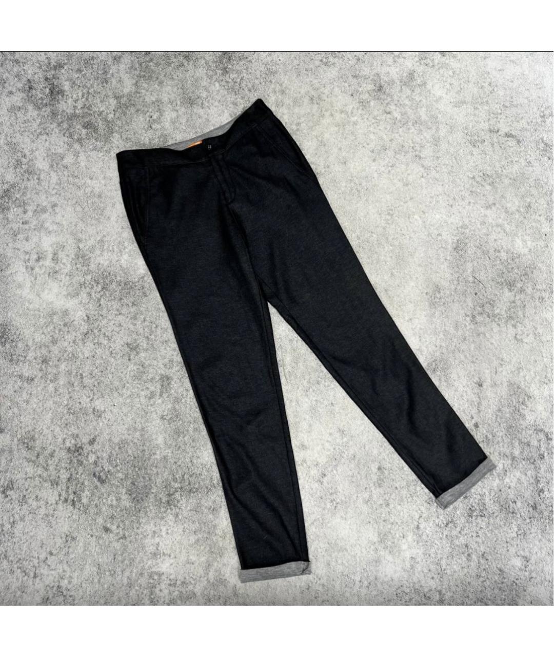 HUGO BOSS Черные хлопковые брюки и шорты, фото 4