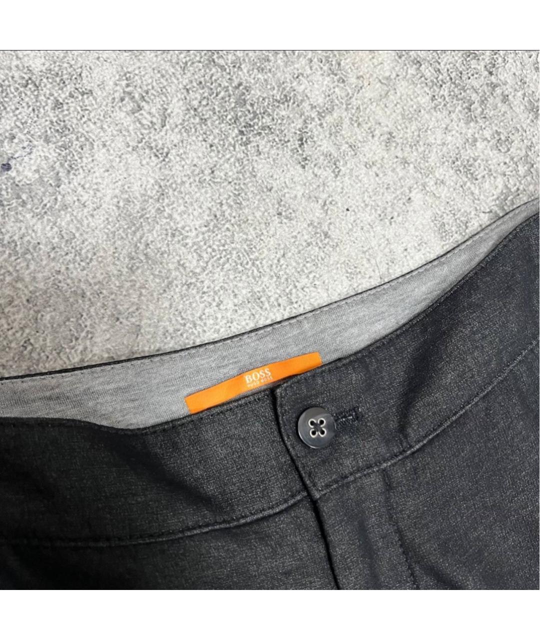 HUGO BOSS Черные хлопковые брюки и шорты, фото 3