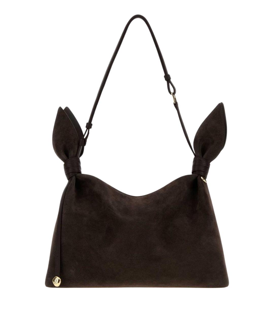 LOEWE Коричневая замшевая сумка через плечо, фото 1