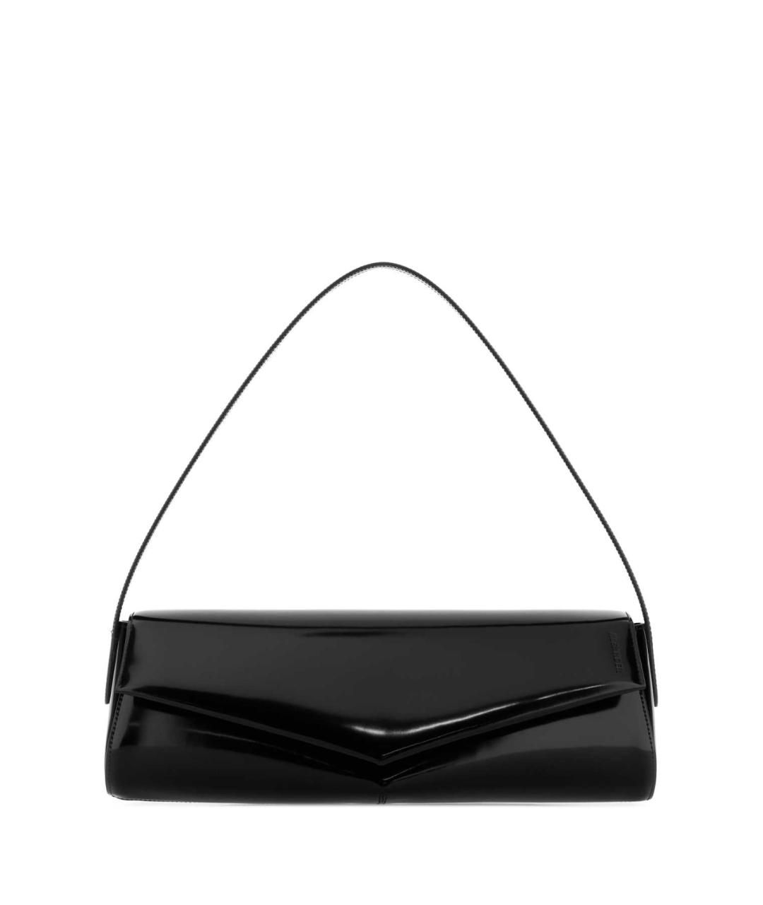 JIL SANDER Черная кожаная сумка с короткими ручками, фото 1