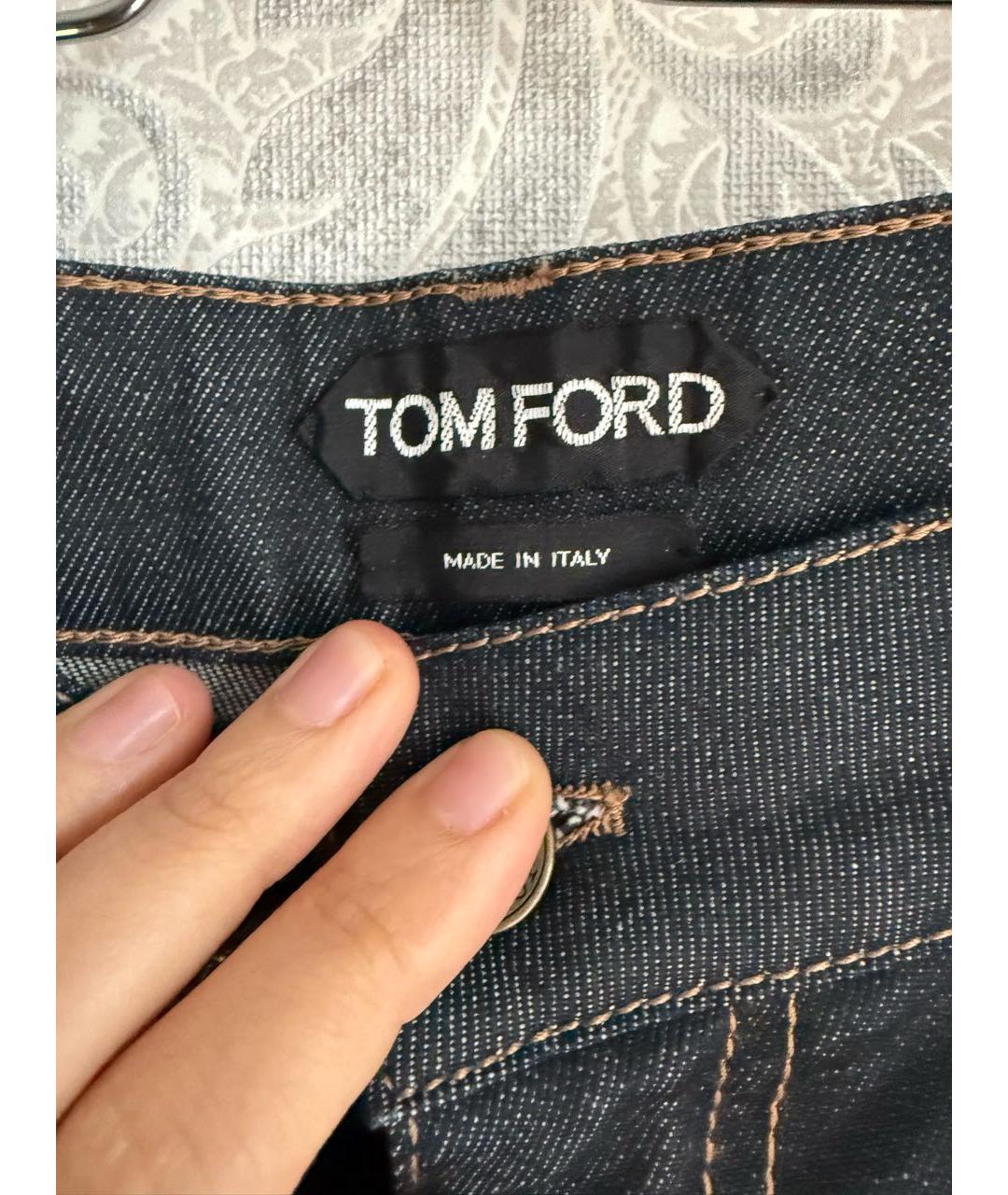 TOM FORD Темно-синие джинсы клеш, фото 3