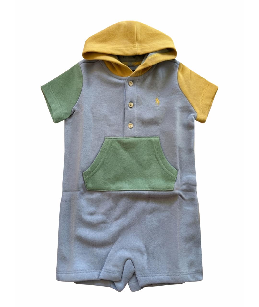 POLO RALPH LAUREN Мульти хлопковый боди / песочник, фото 1