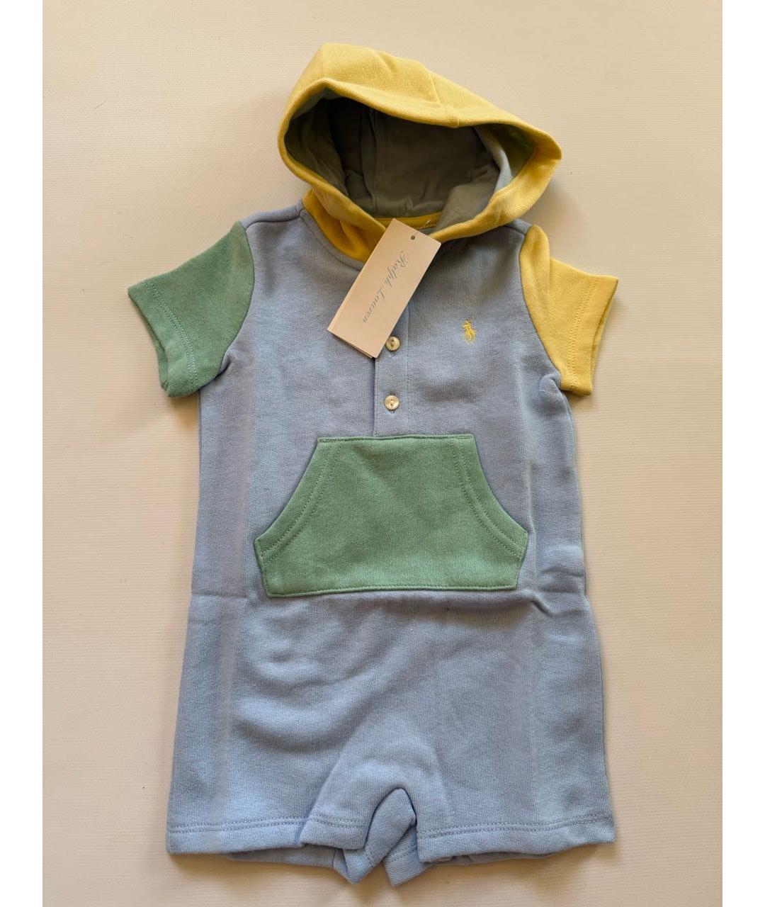 POLO RALPH LAUREN Мульти хлопковый боди / песочник, фото 4
