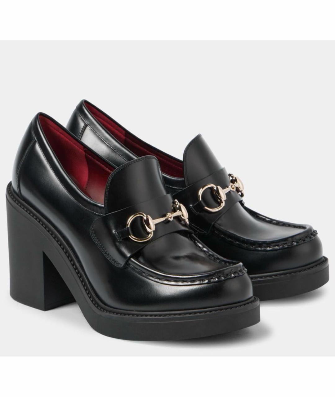GUCCI Черные кожаные лоферы, фото 7