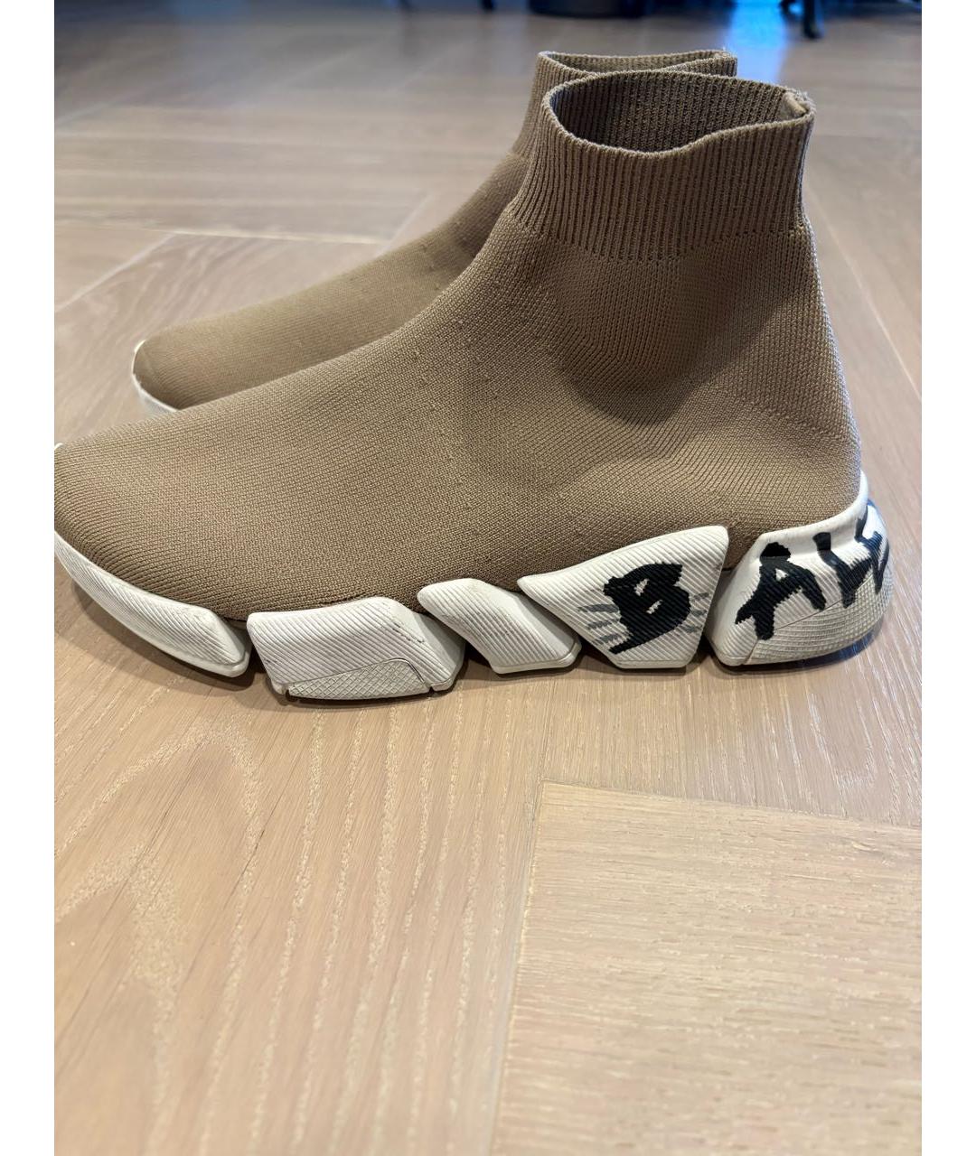 BALENCIAGA Бежевые кроссовки, фото 8