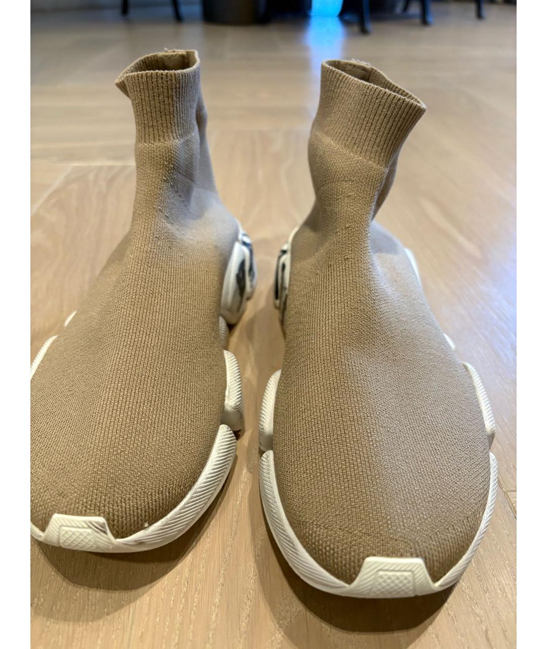 BALENCIAGA Бежевые кроссовки, фото 2