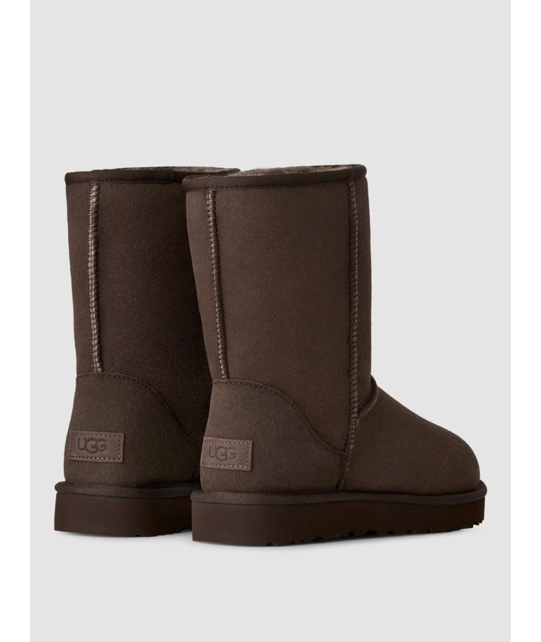 UGG Коричневые замшевые сапоги, фото 4