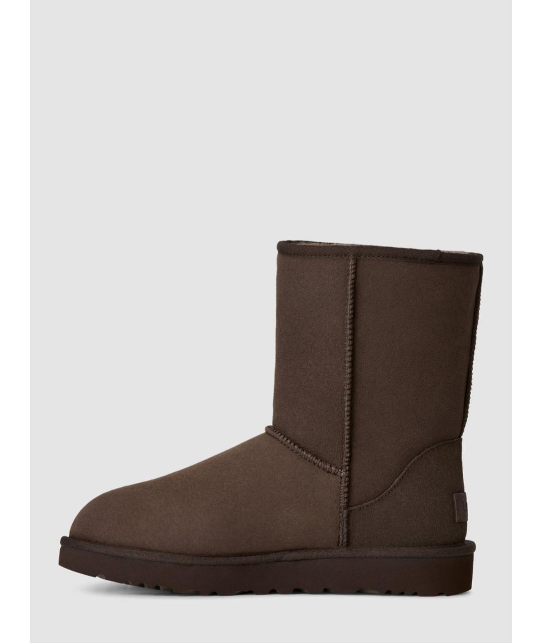 UGG Коричневые замшевые сапоги, фото 3