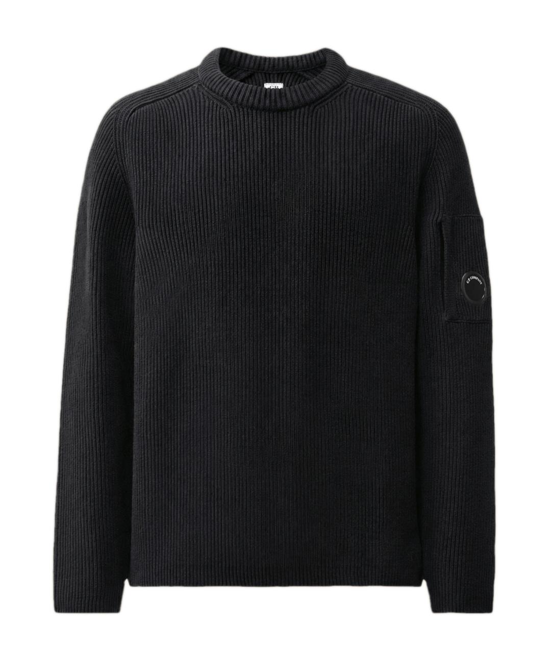 CP COMPANY Черный хлопковый джемпер / свитер, фото 1