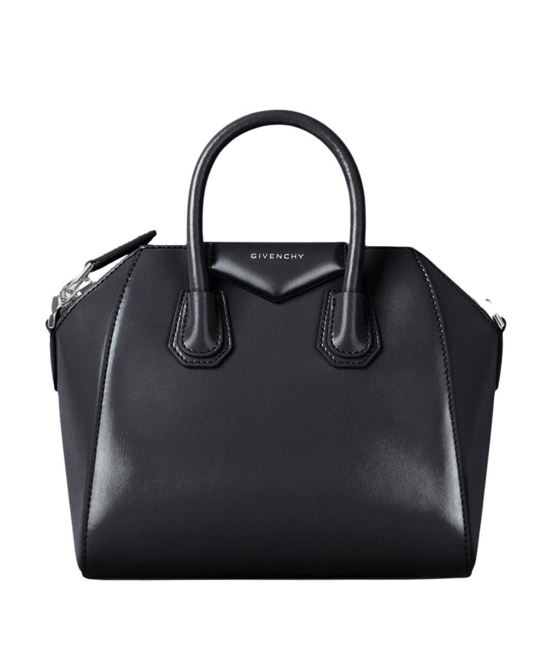 GIVENCHY Черная кожаная сумка тоут, фото 1