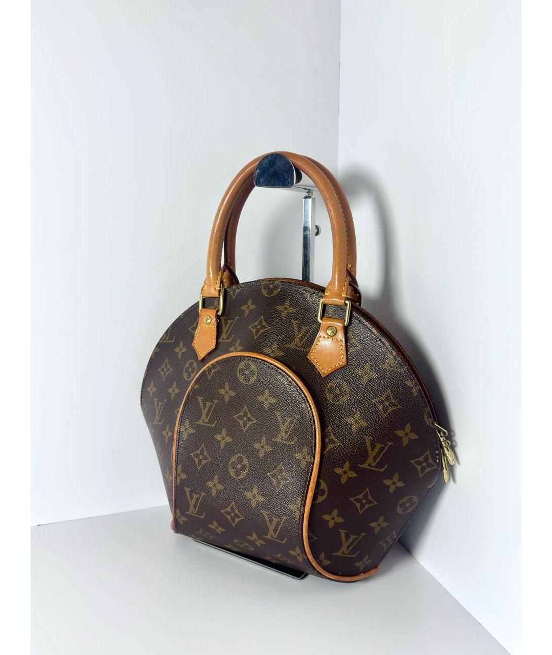 LOUIS VUITTON Коричневая сумка с короткими ручками из канвы, фото 6