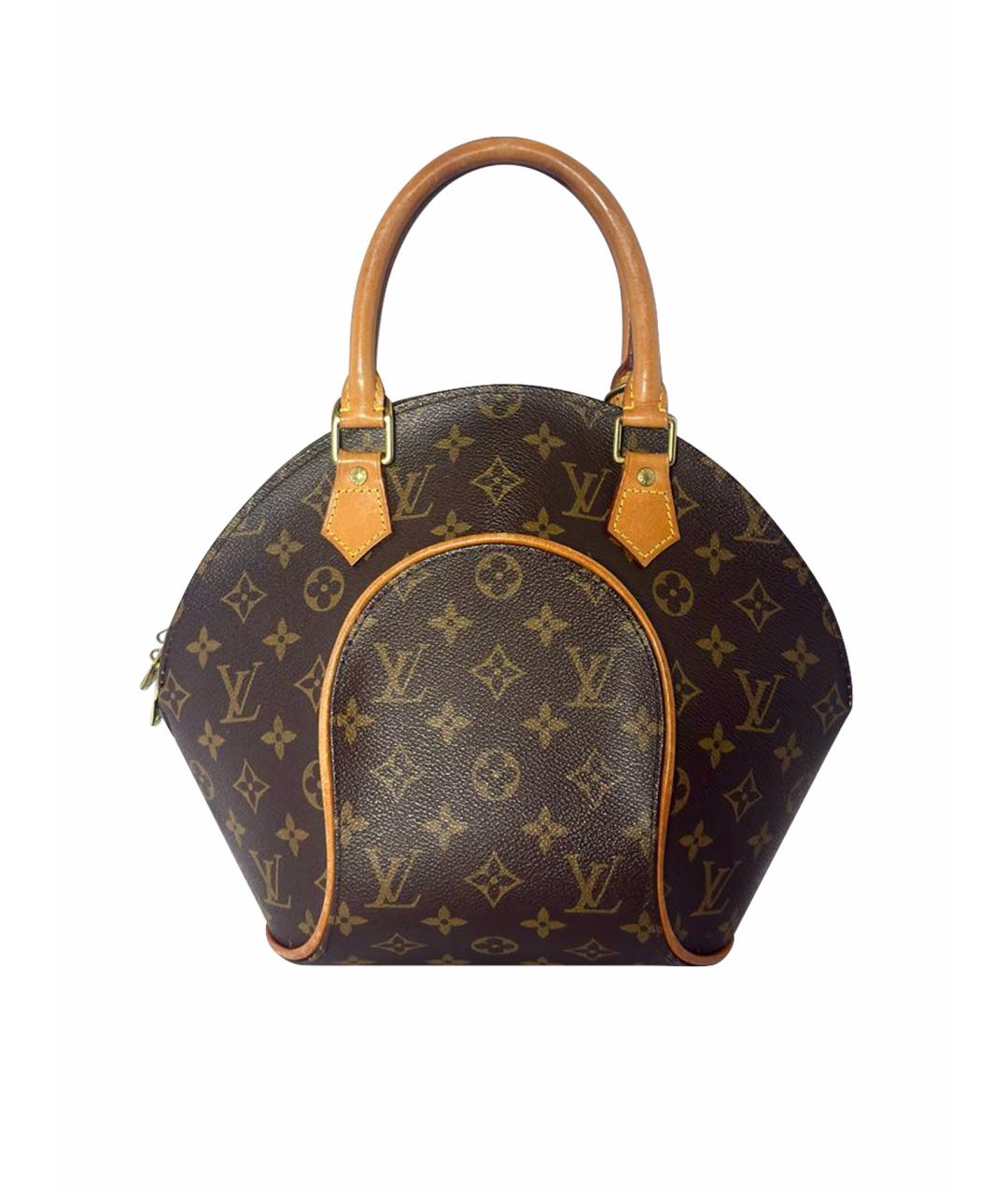 LOUIS VUITTON Коричневая сумка с короткими ручками из канвы, фото 1