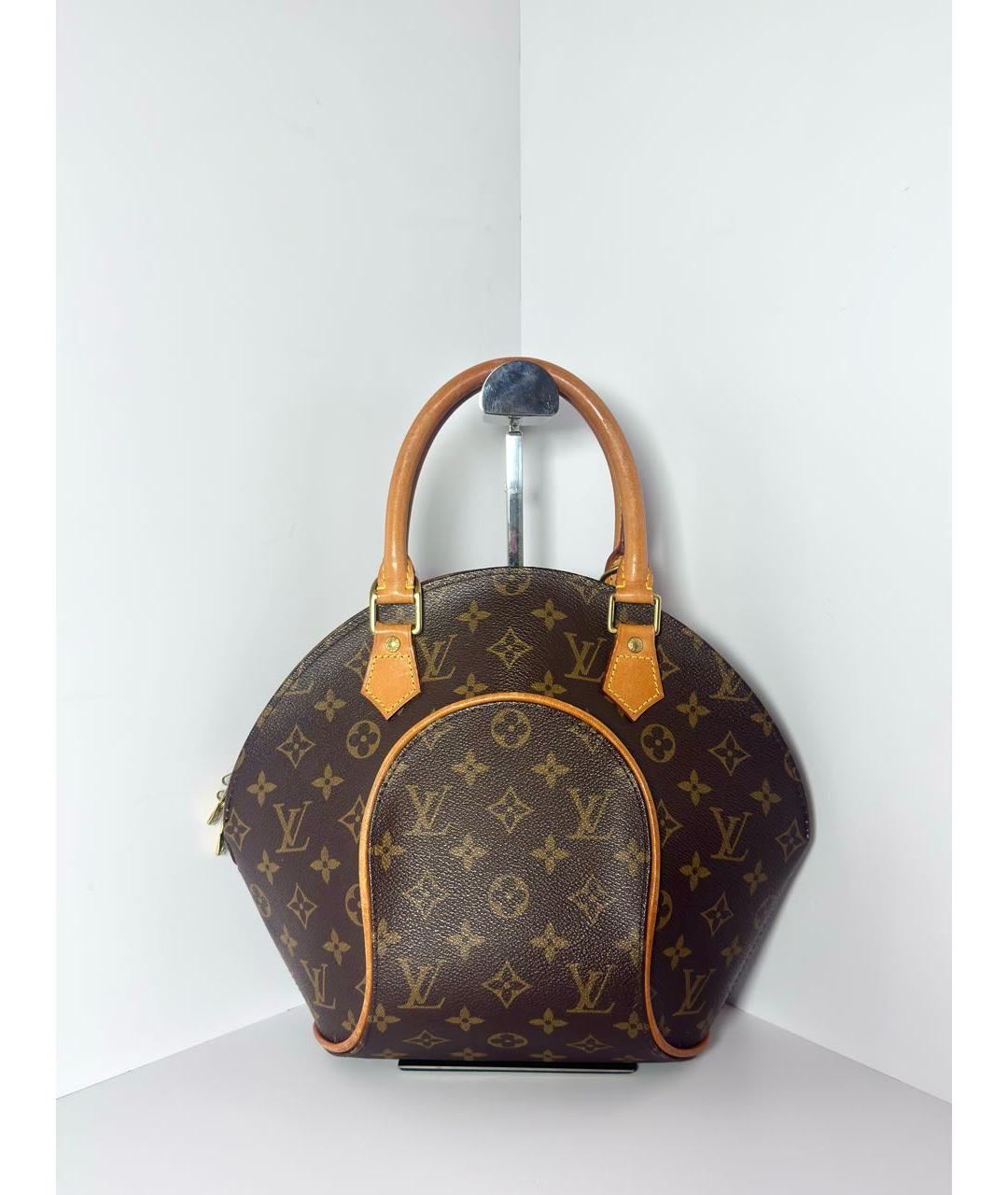 LOUIS VUITTON Коричневая сумка с короткими ручками из канвы, фото 9