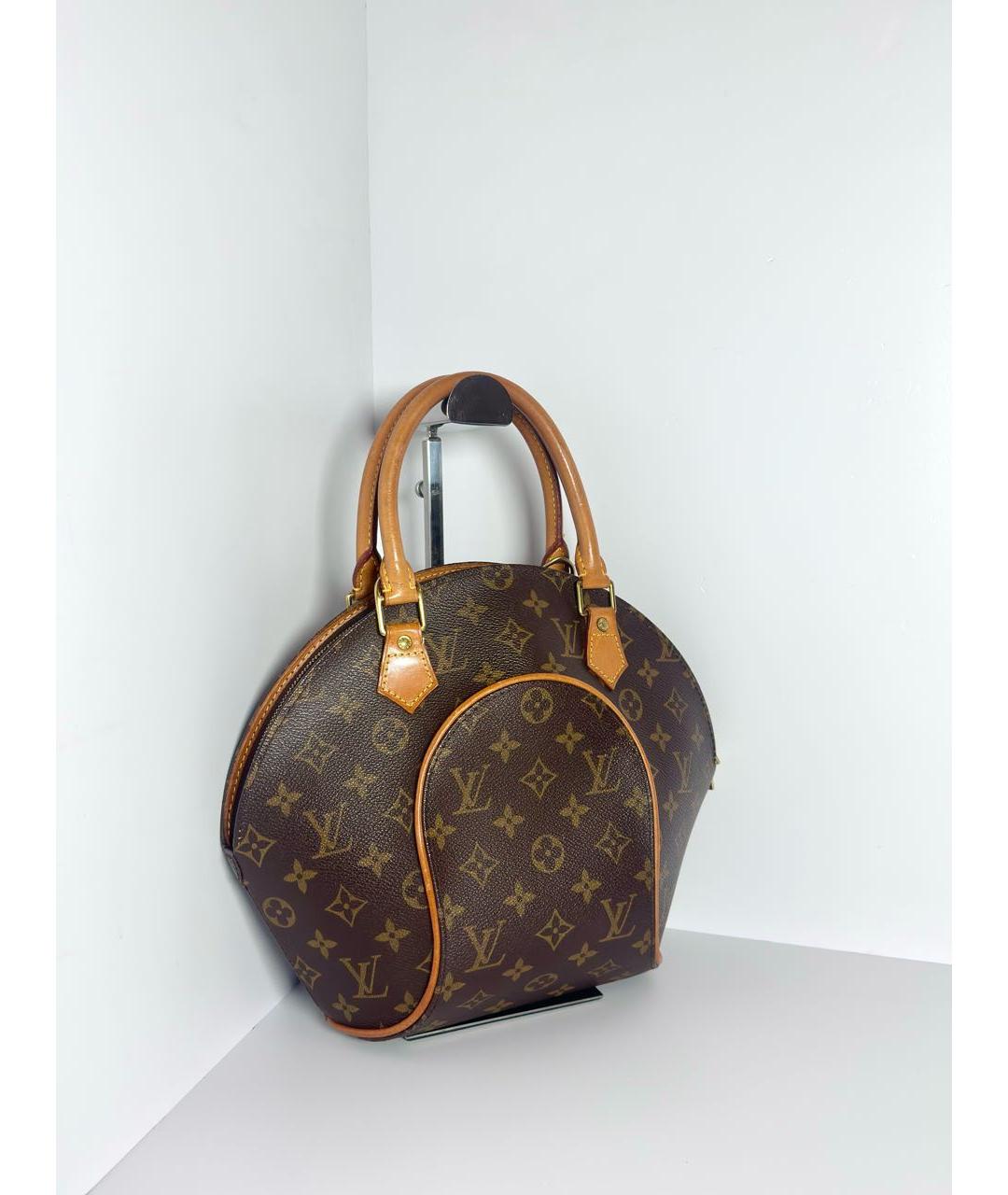 LOUIS VUITTON Коричневая сумка с короткими ручками из канвы, фото 8