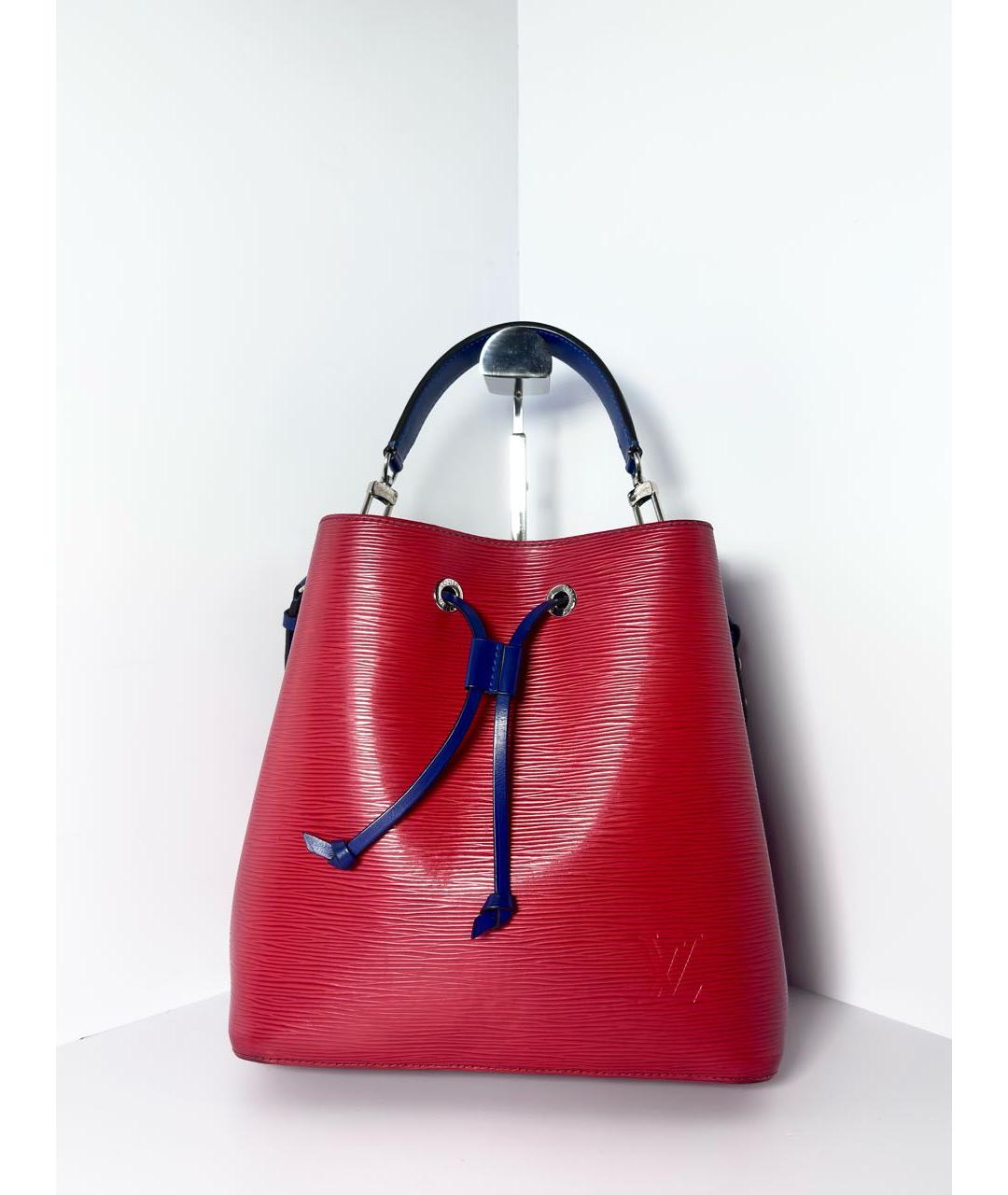 LOUIS VUITTON Красная кожаная сумка через плечо, фото 9
