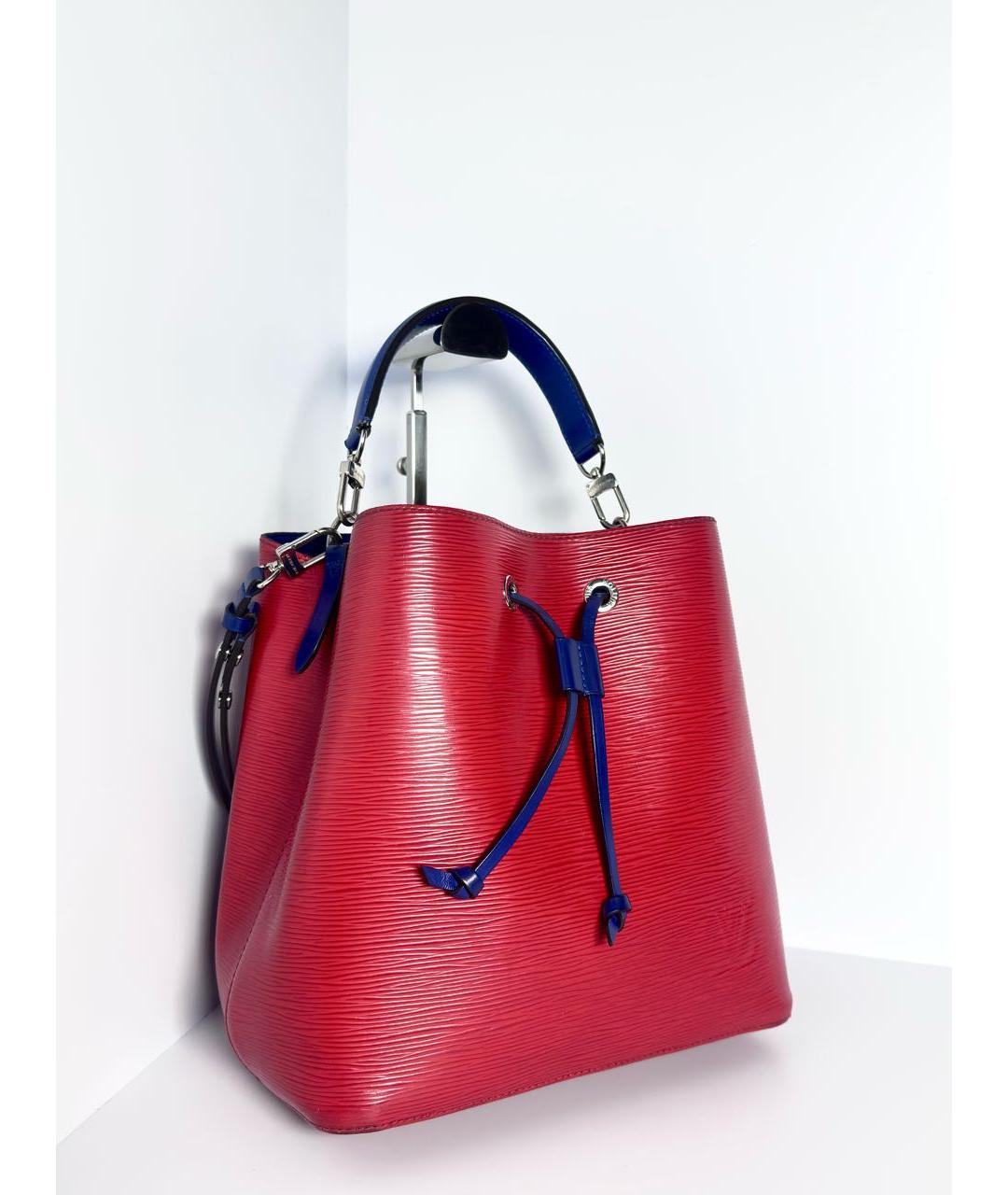 LOUIS VUITTON Красная кожаная сумка через плечо, фото 3