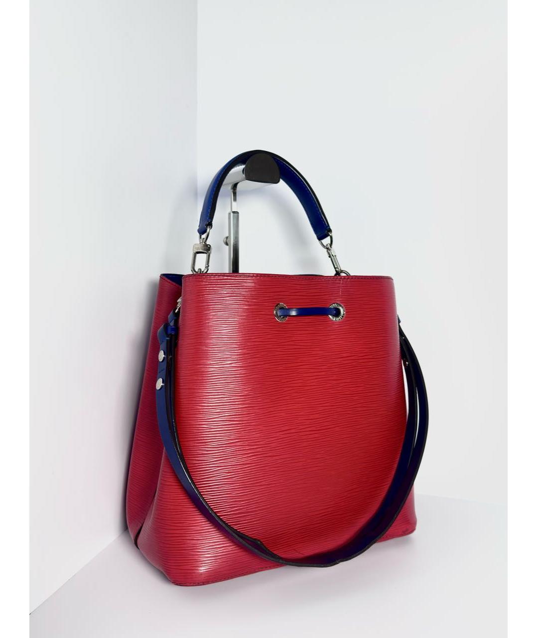 LOUIS VUITTON Красная кожаная сумка через плечо, фото 6