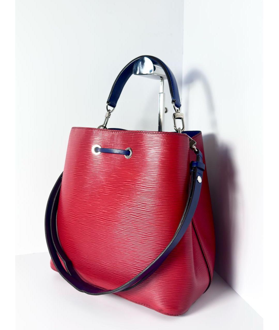 LOUIS VUITTON Красная кожаная сумка через плечо, фото 5