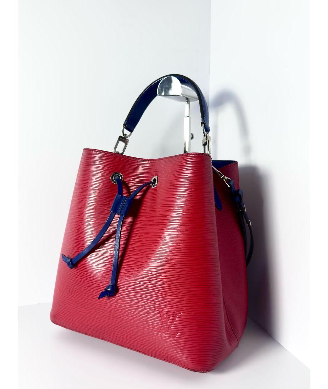 LOUIS VUITTON Красная кожаная сумка через плечо, фото 2
