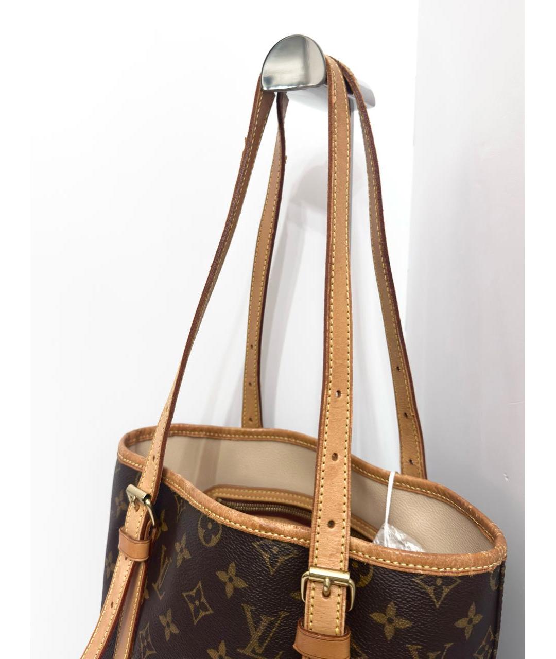 LOUIS VUITTON Коричневая сумка через плечо из канвы, фото 8