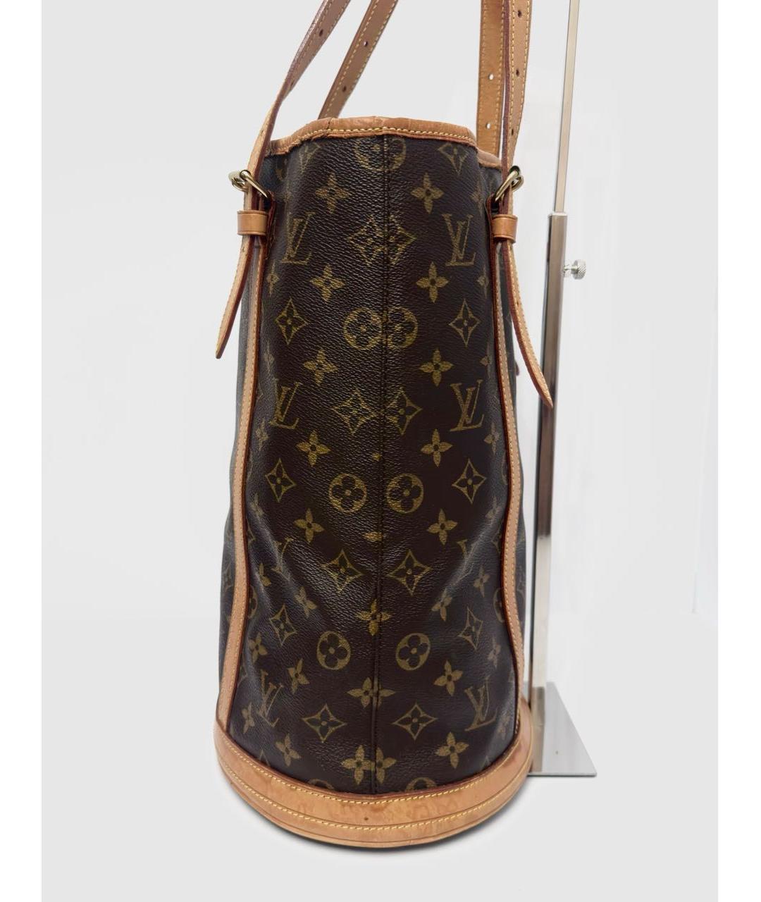 LOUIS VUITTON Коричневая сумка через плечо из канвы, фото 4