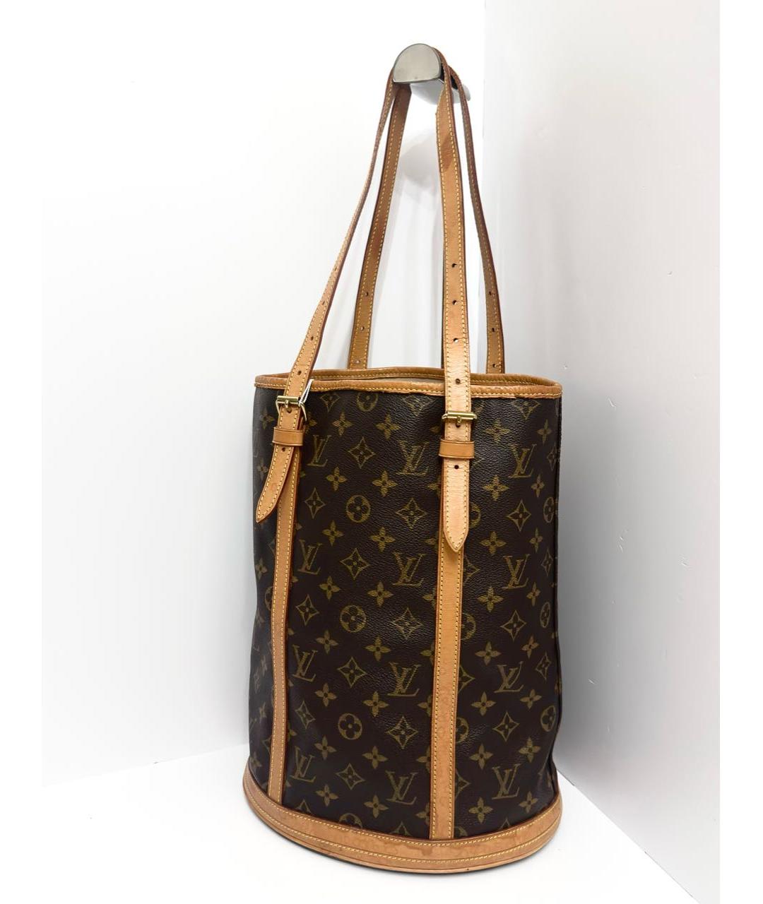 LOUIS VUITTON Коричневая сумка через плечо из канвы, фото 2