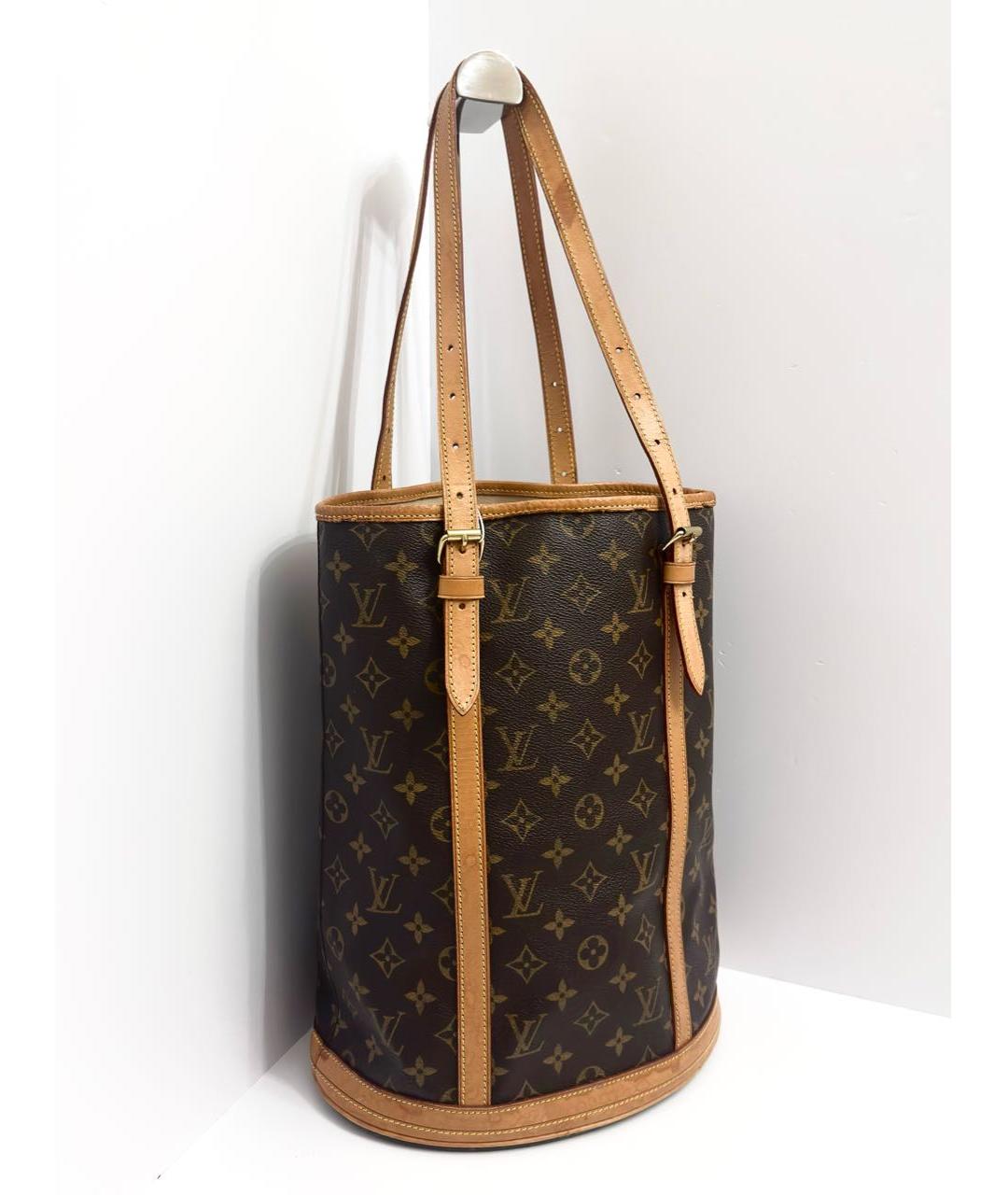 LOUIS VUITTON Коричневая сумка через плечо из канвы, фото 3