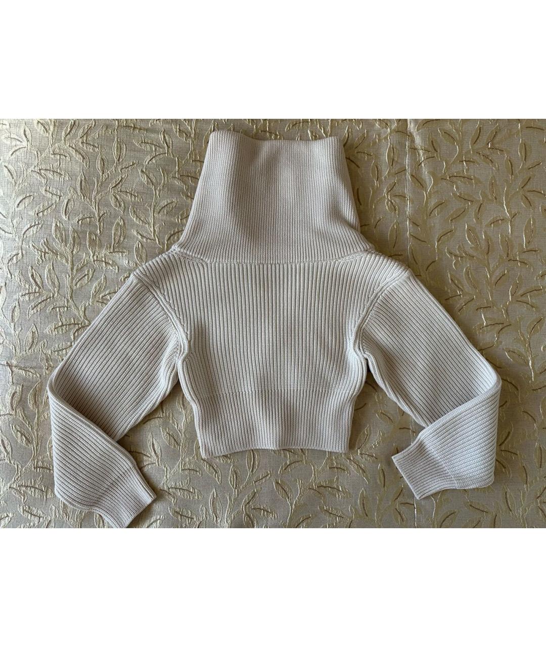 JACQUEMUS Бежевый шерстяной джемпер / свитер, фото 2
