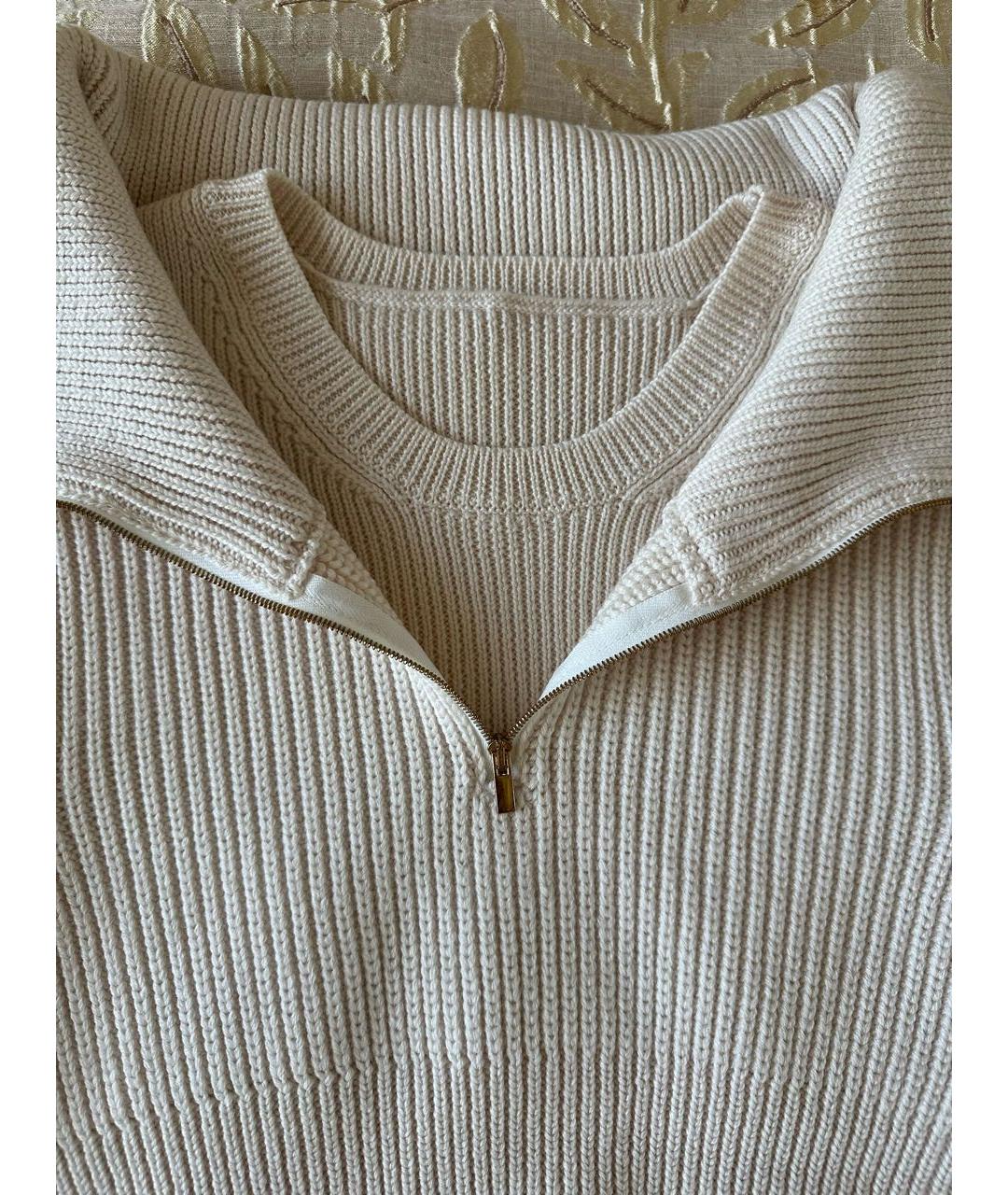 JACQUEMUS Бежевый шерстяной джемпер / свитер, фото 3