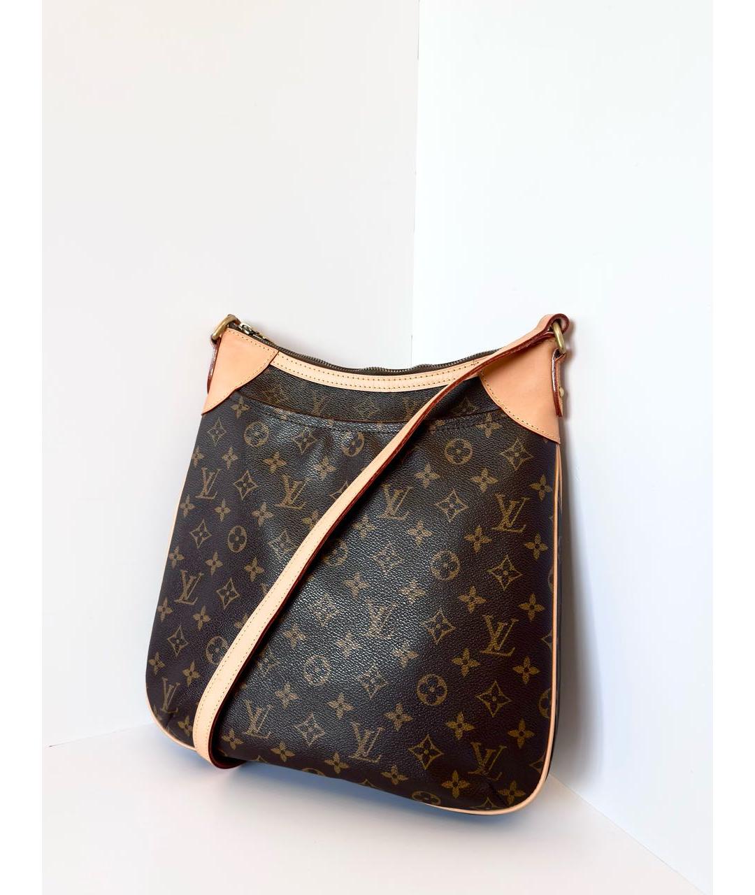 LOUIS VUITTON Коричневая сумка через плечо из канвы, фото 3