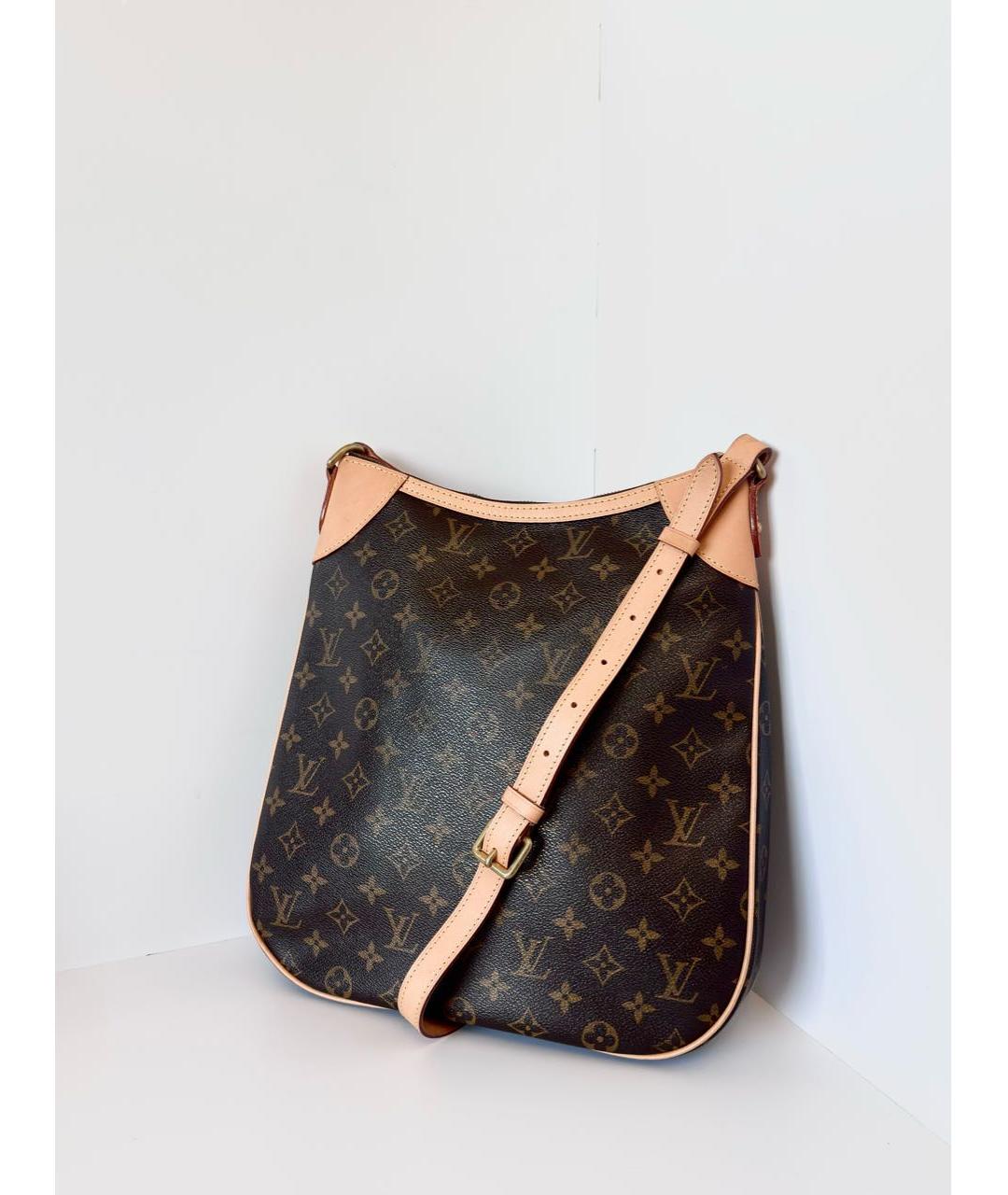 LOUIS VUITTON Коричневая сумка через плечо из канвы, фото 5
