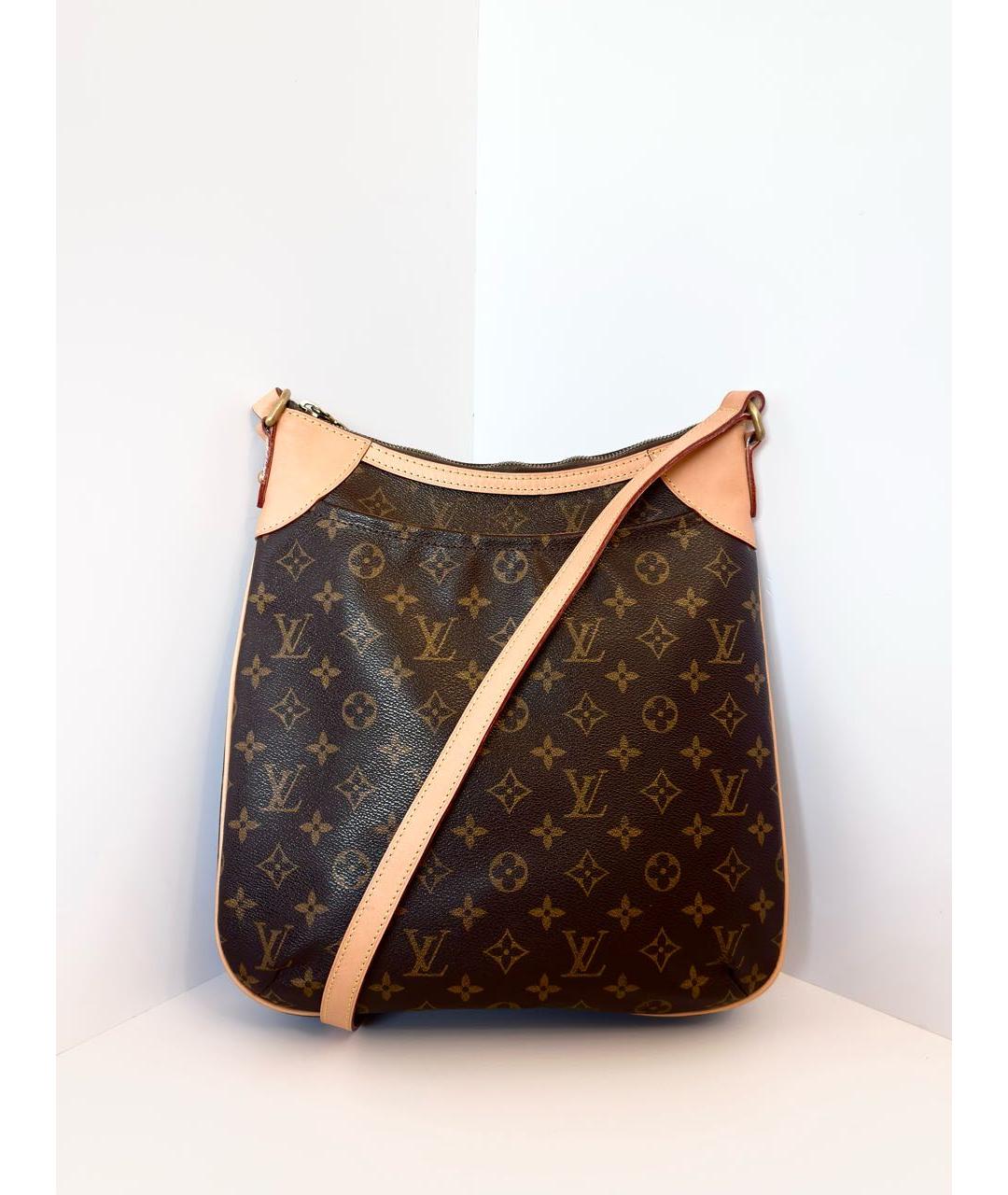 LOUIS VUITTON Коричневая сумка через плечо из канвы, фото 2