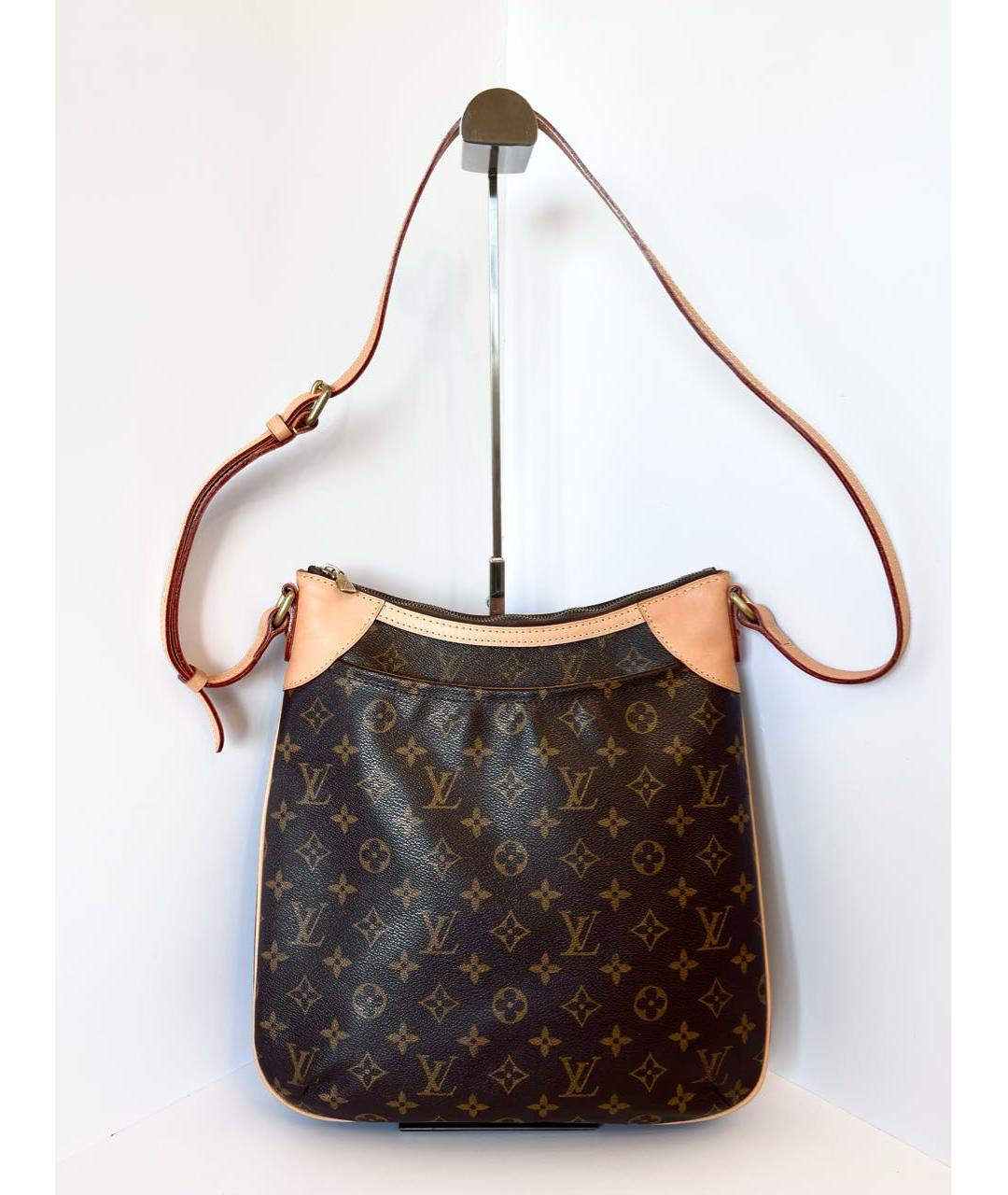 LOUIS VUITTON Коричневая сумка через плечо из канвы, фото 9