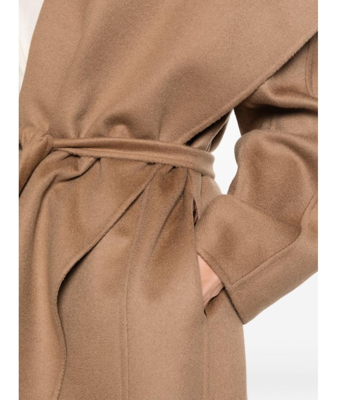 MAX MARA Коричневое кашемировое пальто, фото 3