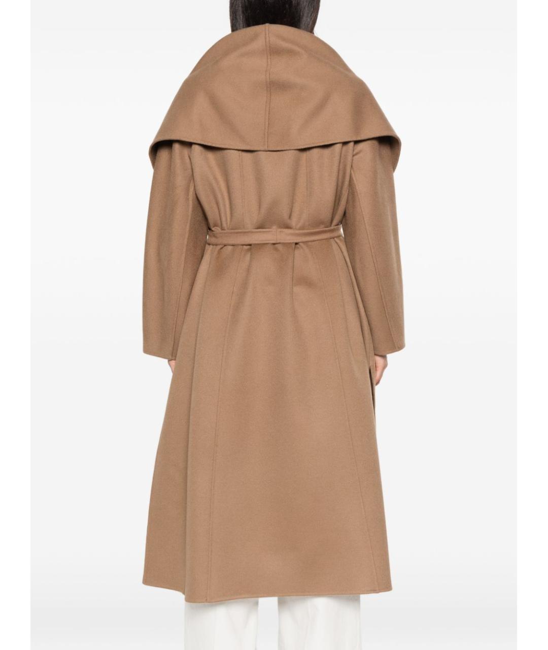 MAX MARA Коричневое кашемировое пальто, фото 2