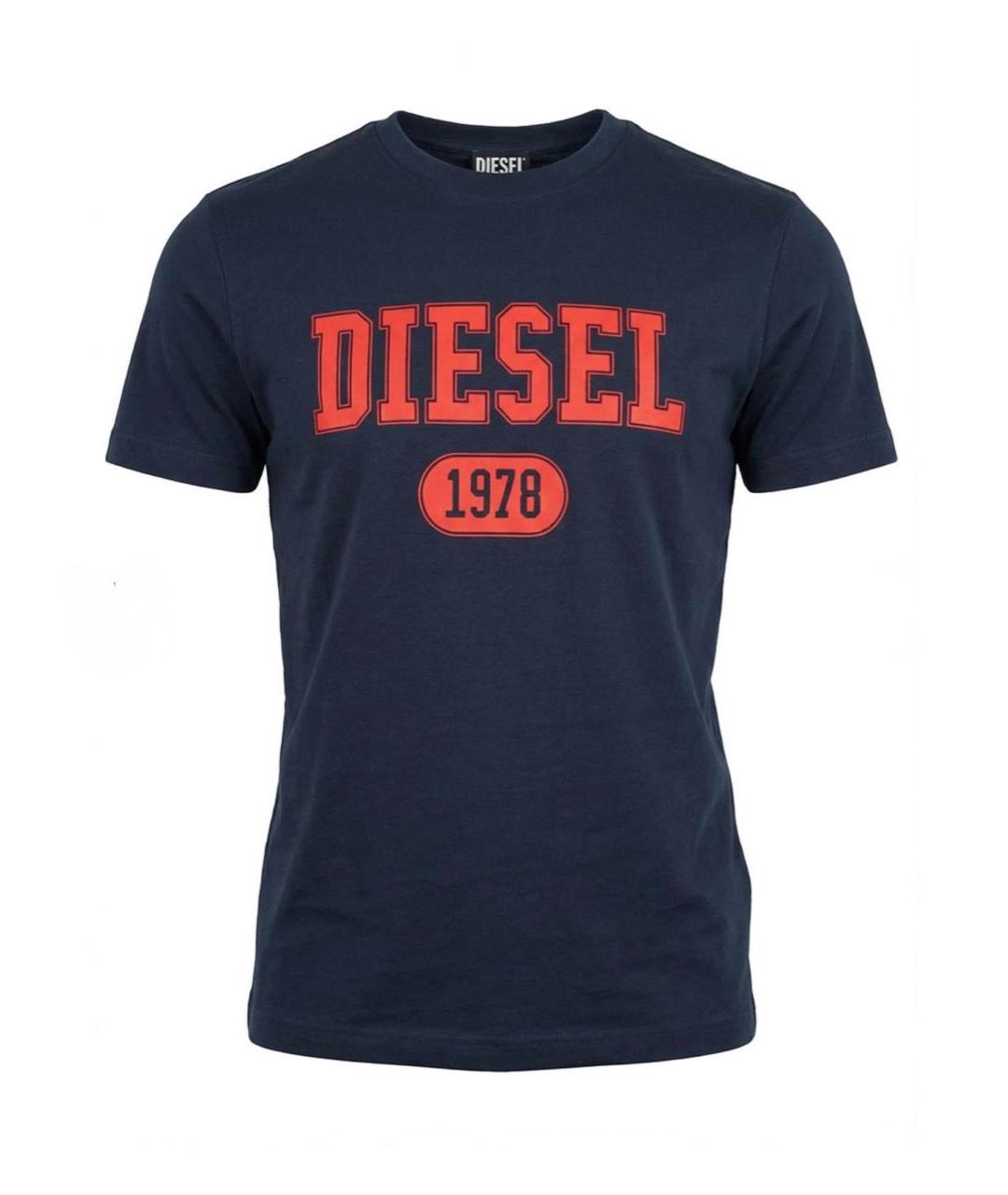 DIESEL Темно-синяя футболка, фото 3