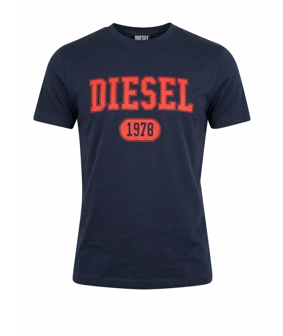 DIESEL Темно-синяя футболка, фото 1