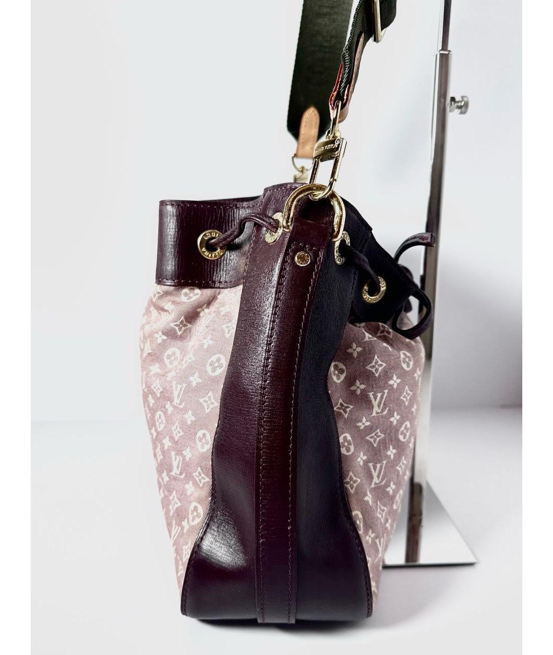 LOUIS VUITTON Бордовая кожаная сумка через плечо, фото 5
