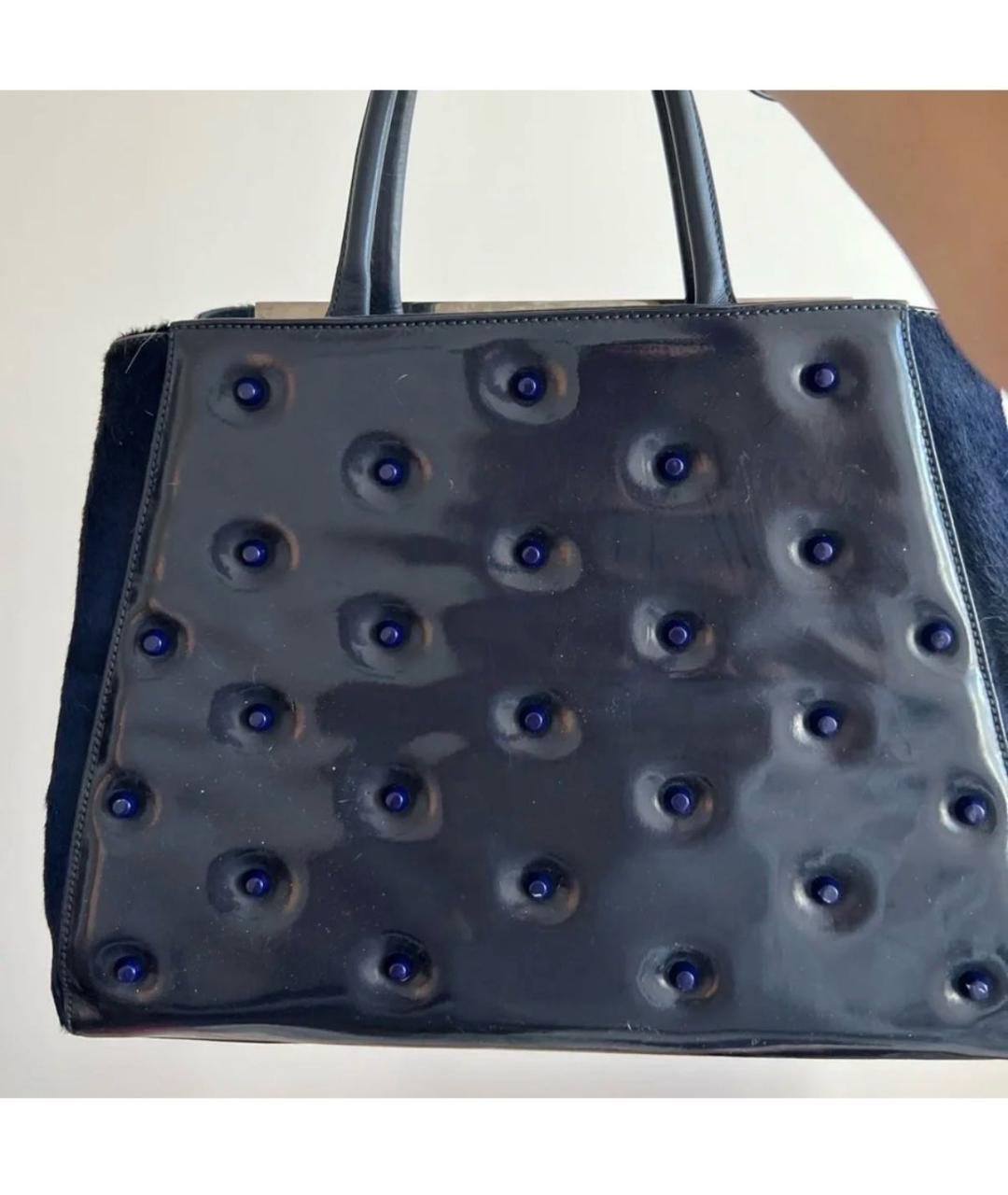 FENDI Темно-синяя сумка тоут, фото 2