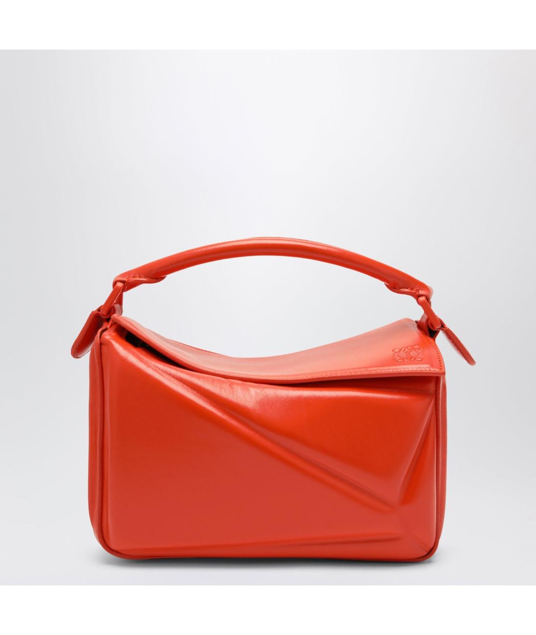 LOEWE Оранжевая кожаная сумка через плечо, фото 3