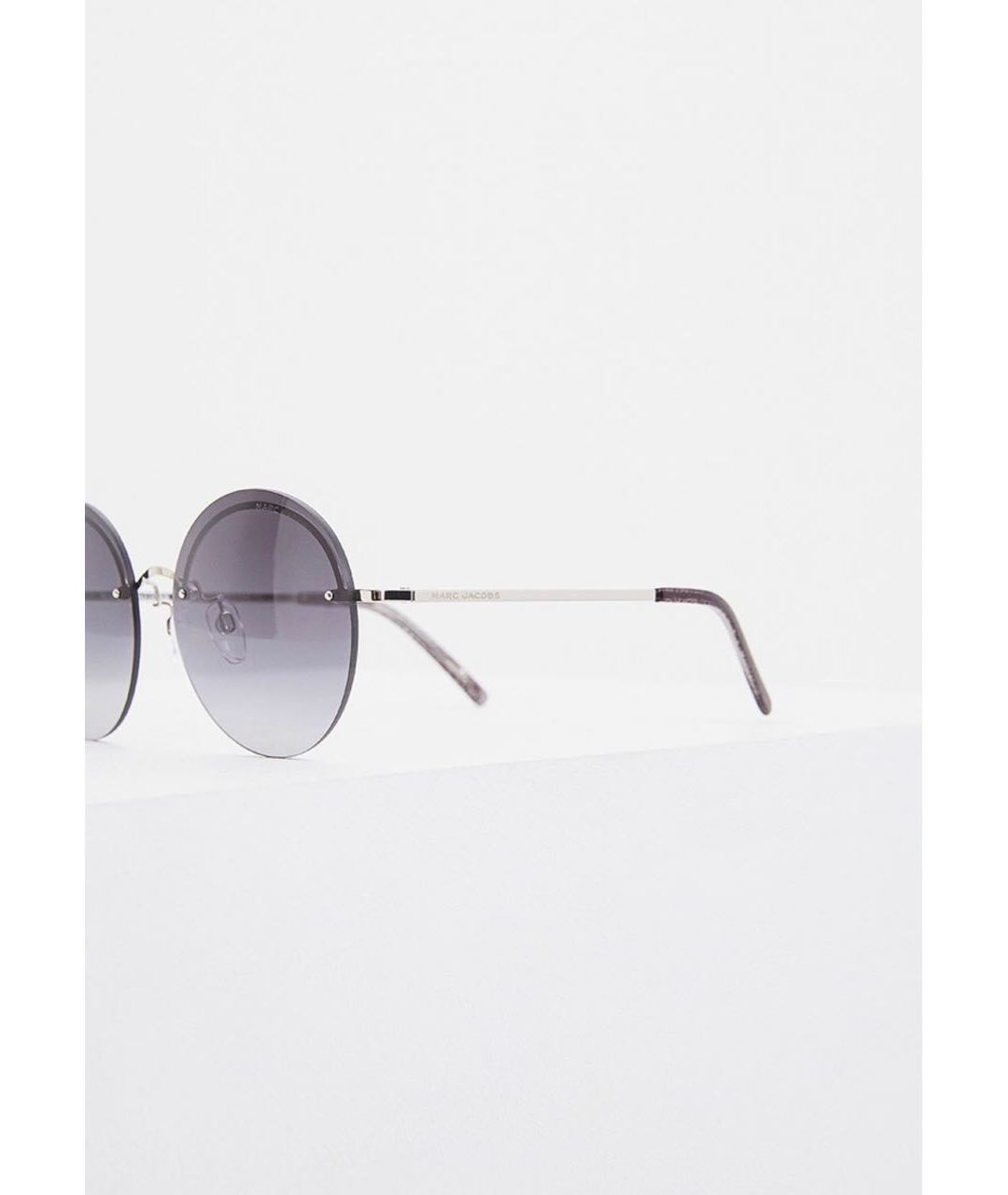 MARC JACOBS Серебряные металлические солнцезащитные очки, фото 4